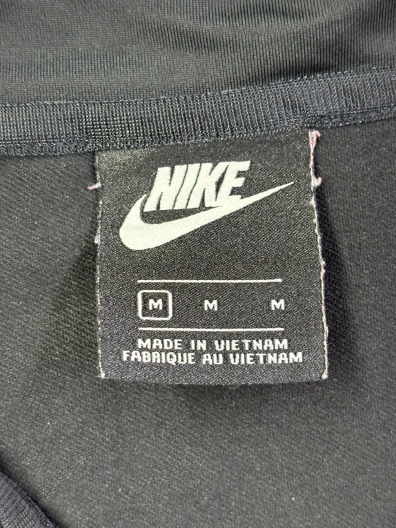 NIKE TRACK JACKET SPORTSWEAR BLACK MEN PRE OWNED M