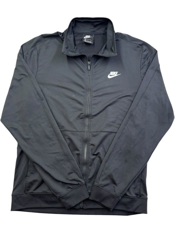 NIKE TRACK JACKET SPORTSWEAR BLACK MEN PRE OWNED M