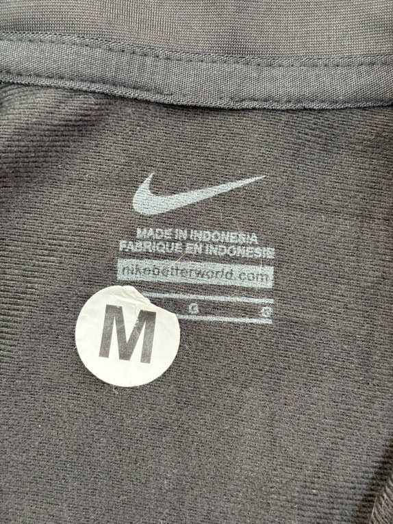 NIKE TRACK JACKET SPORTSWEAR BLACK MEN PRE OWNED M