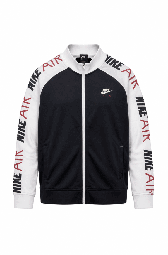 NIKE TRACK JACKET SPORTSWEAR NERO UOMO PRE OWNED L