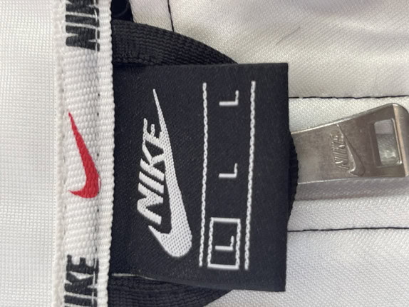 NIKE TRACK JACKET SPORTSWEAR BLACK MEN PRE OWNED L