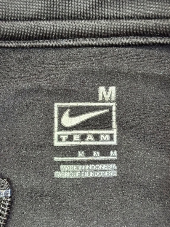 NIKE TRACK JACKET SPORTSWEAR BLACK UNISEX PRE OWNED M