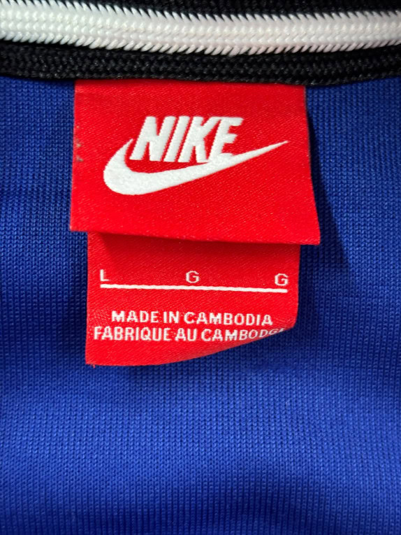 NIKE GIACCA TRACK SPORTSWEAR BLU UOMO PRE OWNED