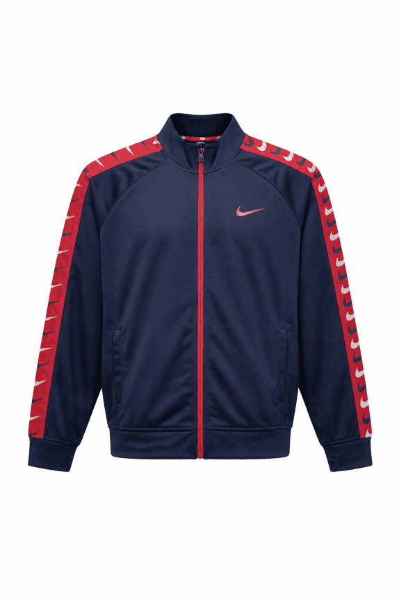 NIKE TRACK JACKET SPORTSWEAR NAVY ΚΟΚΚΙΝΟ ΑΝΤΡΙΚΟ PRE OWNED L