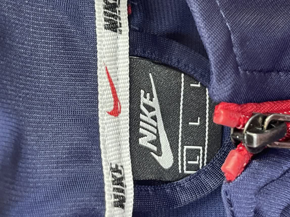 NIKE TRACK JACKET SPORTSWEAR NAVY ΚΟΚΚΙΝΟ ΑΝΤΡΙΚΟ PRE OWNED L