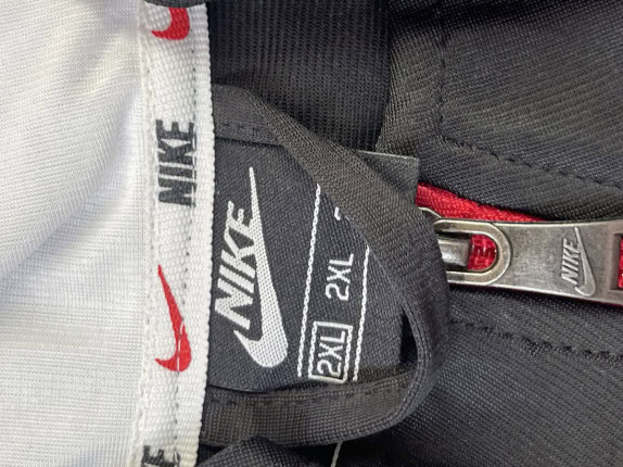 NIKE TRACK JACKET SPORTY NERO UOMO PRE OWNED XXL