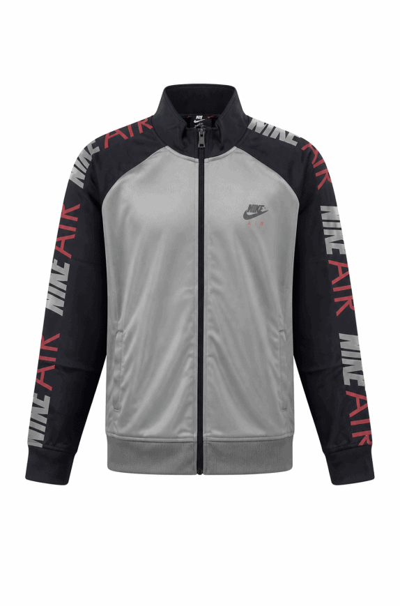 NIKE TRACK JACKET SPORTY ΓΚΡΙ ΜΑΥΡΟ ΑΝΤΡΙΚΟ PRE OWNED L
