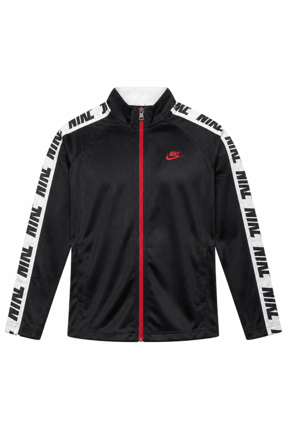 NIKE TRACK JACKET SPORTY BLACK MEN PRE OWNED M