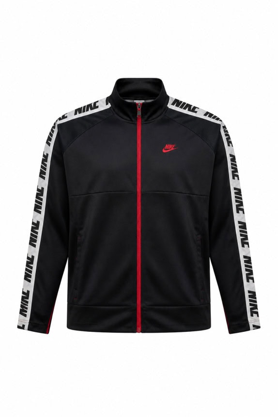 NIKE TRACK JACKET SPORTIVO NERO UOMO PRE OWNED XXL