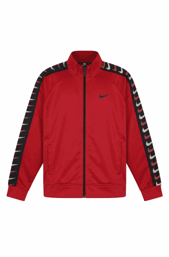 NIKE TRACK JACKET SPORTY RED MEN PRE OWNED L
