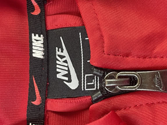 NIKE TRACK JACKET SPORTY RED MEN PRE OWNED M
