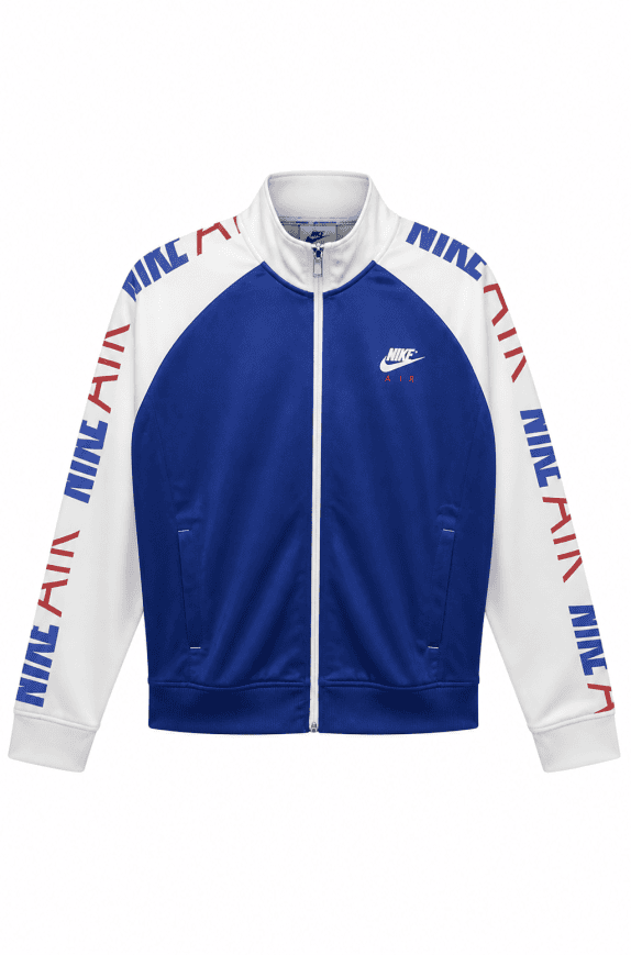 NIKE TRACK JACKET SPORTY BIANCO BLU UOMO PRE OWNED M