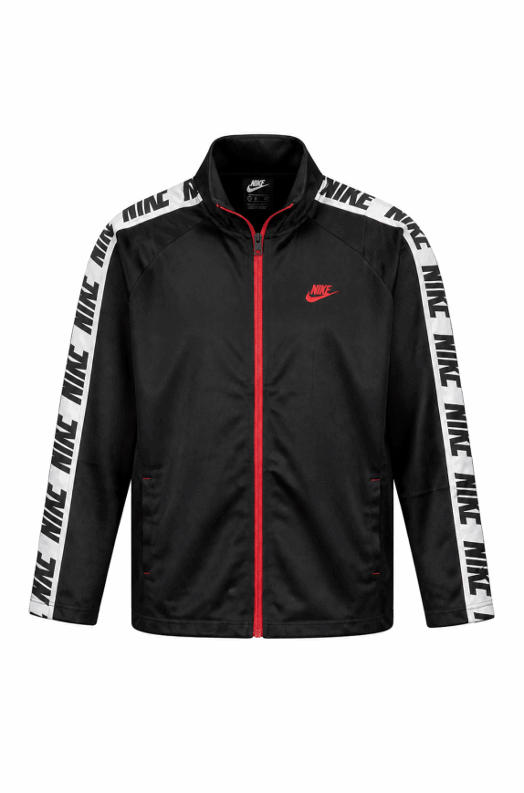 NIKE TRACK JACKET STREETWEAR NERO UOMO PRE OWNED XXL