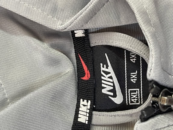 NIKE TRACK JACKET STREETWEAR GRIGIO UOMO PRE OWNED 4XL