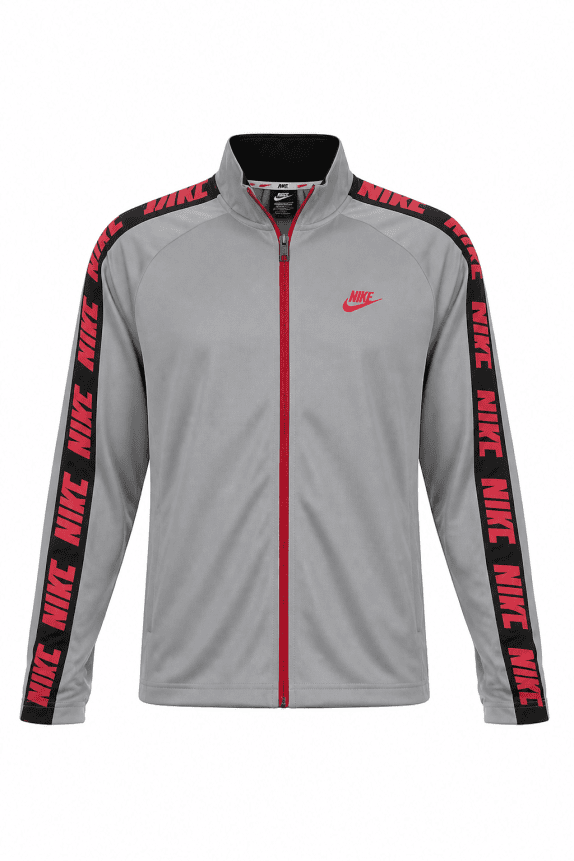 NIKE TRACK JACKET STREETWEAR GRIGIO UOMO PRE OWNED L