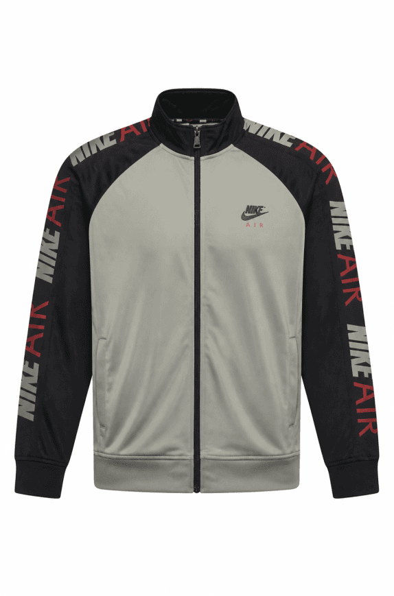NIKE TRACK JACKET STREETWEAR GRIGIO NERO UOMO PRE OWNED L