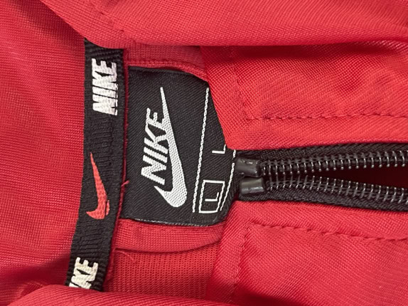 NIKE TRACK JACKET STREETWEAR ROSSO UOMO PRE OWNED L