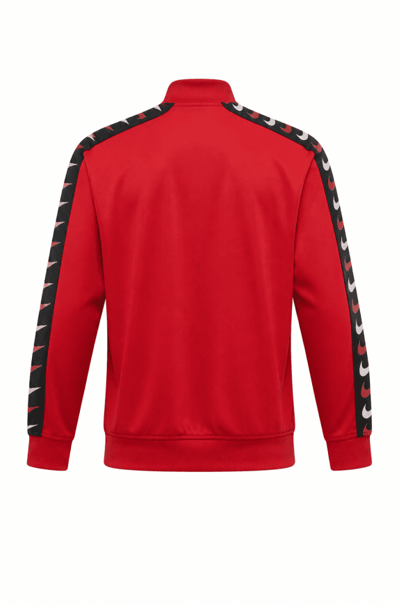NIKE TRACK JACKET STREETWEAR ΚΟΚΚΙΝΟ ΑΝΤΡΙΚΟ PRE OWNED L