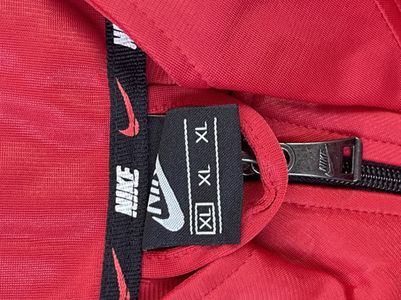 NIKE JORDAN TRACK JACKET STREETWEAR RED MEN PRE OWNED XL