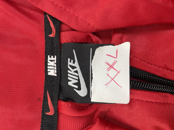 NIKE TRACK JACKET STREETWEAR ΚΟΚΚΙΝΟ ΑΝΤΡΙΚΟ PRE OWNED XXL