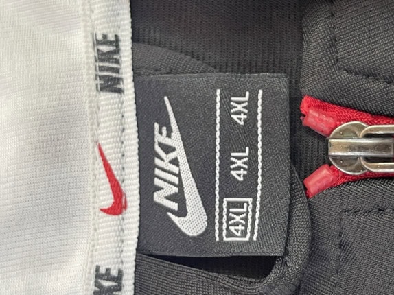 NIKE TRACK JACKET STREETWEAR NERO UOMO PRE OWNED 4XL
