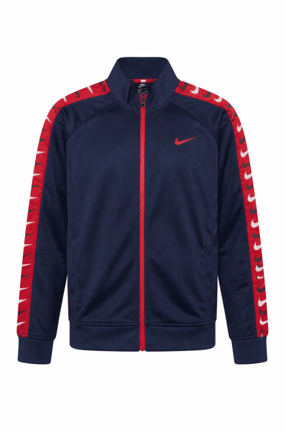 NIKE TRACK JACKET STREETWEAR BLU ROSSO UOMO PRE OWNED M