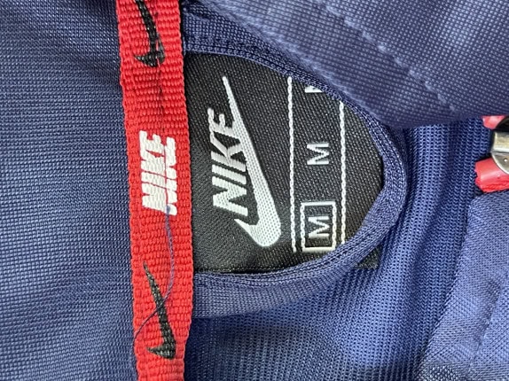 NIKE TRACK JACKET STREETWEAR BLU ROSSO UOMO PRE OWNED M