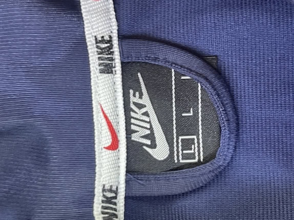 NIKE JORDAN TRACK JACKET STREETWEAR NAVY UOMO PRE OWNED L