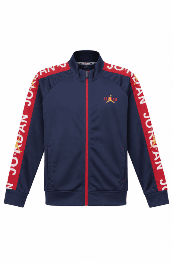 NIKE JORDAN TRACK JACKET STREETWEAR NAVY UOMO PRE OWNED L
