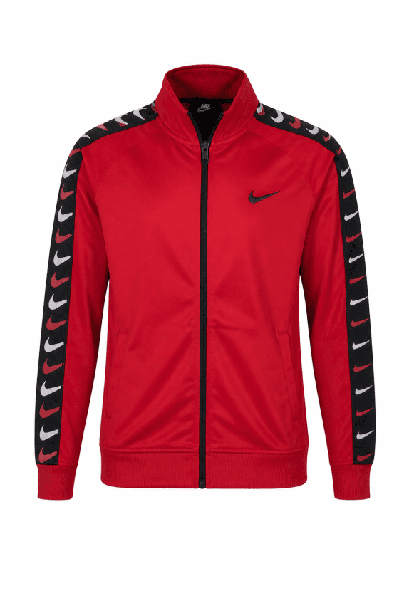 NIKE TRACK JACKET STREETWEAR RED MEN PRE OWNED M