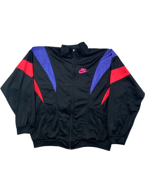 NIKE TRACK JACKET VINTAGE 90S NERO UOMO PRE OWNED M