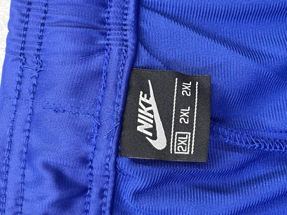 NIKE TRACK PANTS ATHLETIC BLUE MEN PRE OWNED XXL