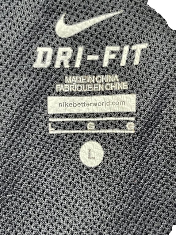 NIKE TRACK PANTS MINIMAL BLACK UNISEX PRE OWNED L