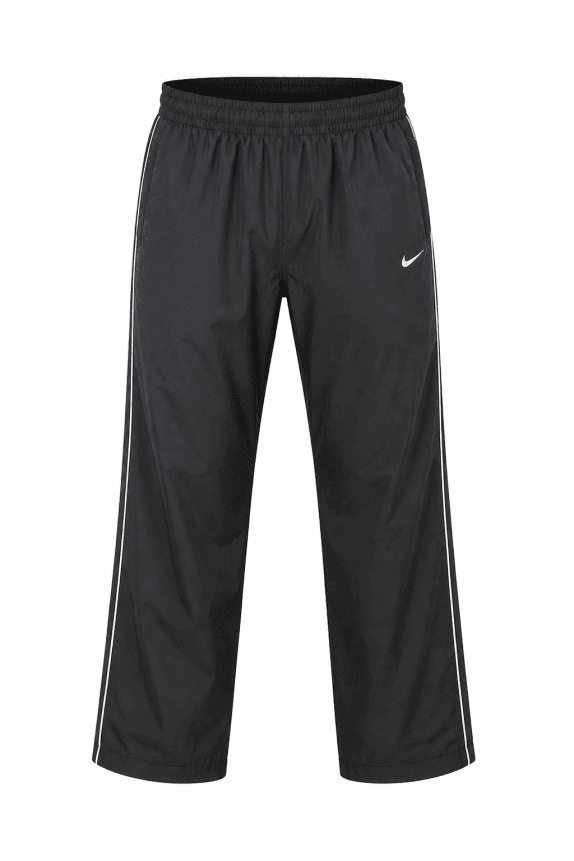2000s NIKE TRACK PANTS RETRO BLACK UNISEX PRE OWNED L