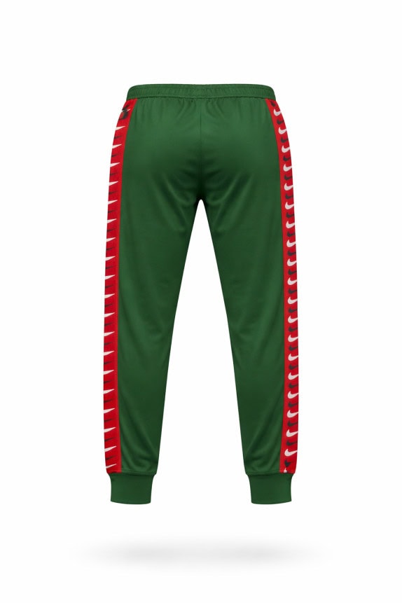 NIKE PANTALONI SPORTIVI SPORTSWEAR VERDE ROSSO UOMO PRE OWNED L