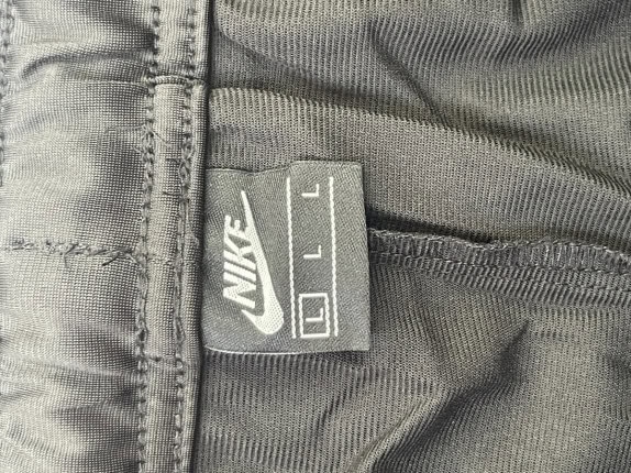 NIKE TRACK PANTS STREETWEAR BLACK MEN PRE OWNED L