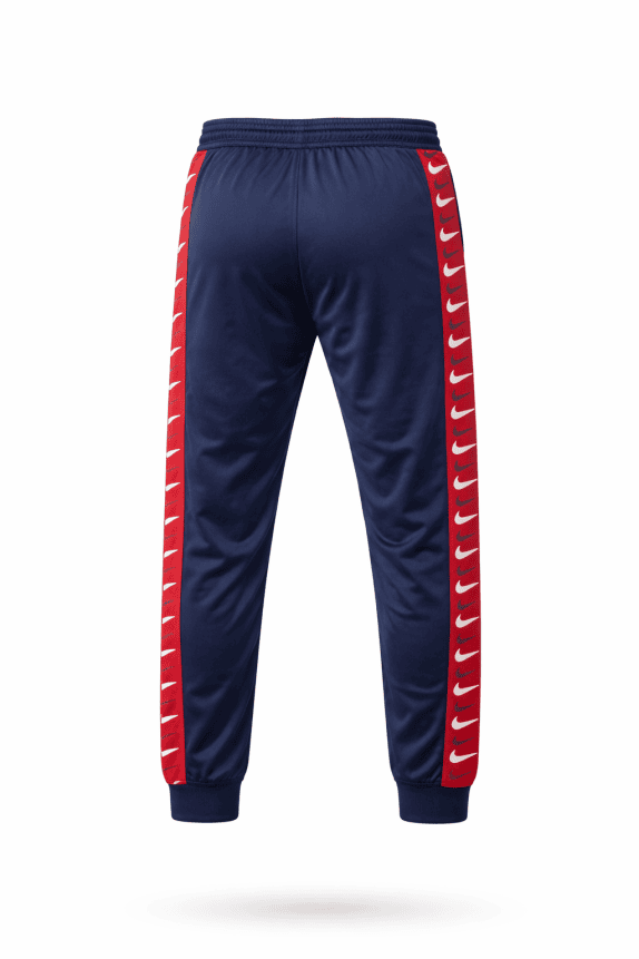 NIKE TRACK PANTS STREETWEAR NAVY MEN PRE OWNED M