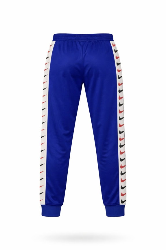 NIKE TRACK PANTS STREETWEAR ROYAL BLUE MEN PRE OWNED M