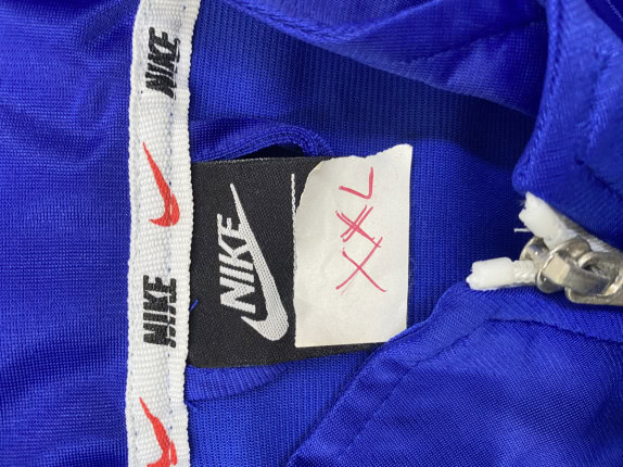 NIKE TRACK JACKET ATHLETIC BLUE UOMO PRE OWNED XXL