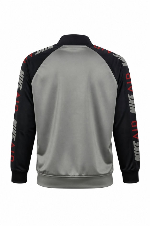 NIKE ΤΡΑΚ ΖΑΚΕΤΑ STREETWEAR ΓΚΡΙ ΜΑΥΡΟ ΑΝΤΡΙΚΟ PRE OWNED XXL