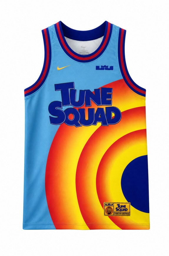 NIKE TUNE SQUAD GRAPHIC TANK TOP RETRO LIGHT BLUE ΑΝΤΡΙΚΟ PRE OWNED M