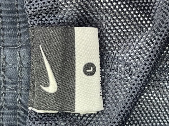 2000s NIKE ΒΕΡΜΟΥΔΑ SPORTSWEAR ΚΑΡΩ NAVY ΛΕΥΚΟ ΑΝΤΡΙΚΟ PRE OWNED L