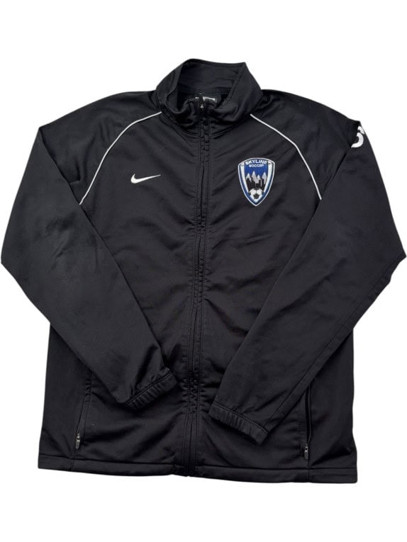 NIKE TRACK JACKET SPORTSWEAR BLACK MEN PRE OWNED S