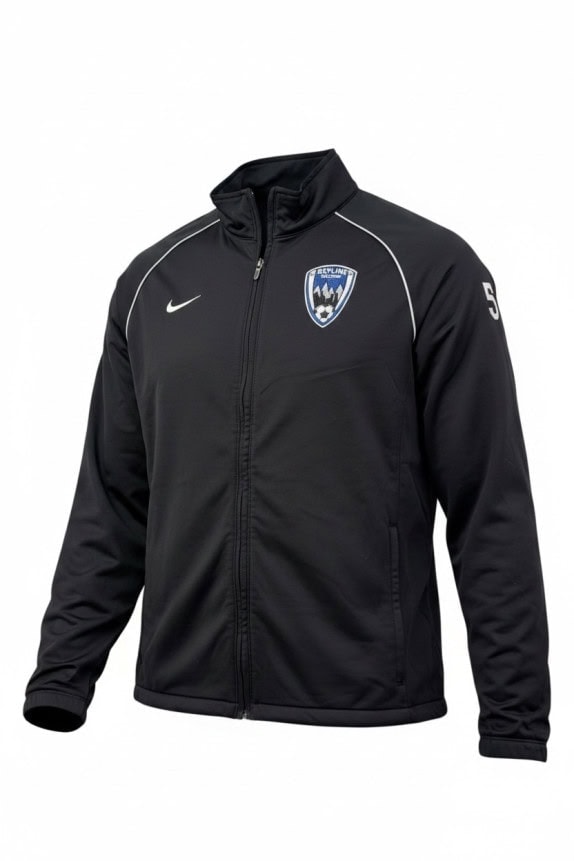 NIKE TRACK JACKET SPORTSWEAR BLACK MEN PRE OWNED S
