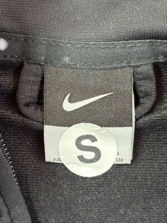 NIKE TRACK JACKET SPORTSWEAR BLACK MEN PRE OWNED S