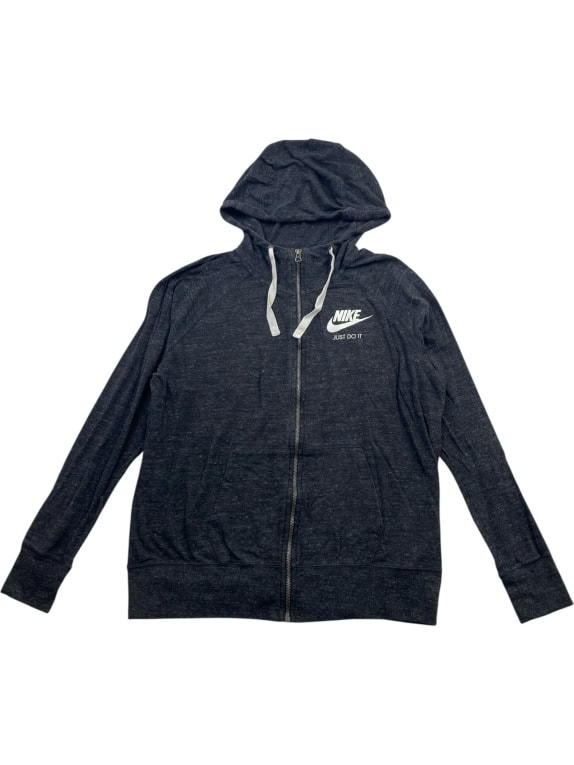 NIKE Ζακέτα Φούτερ Vintage Λογότυπο Γκρι Unisex XL
