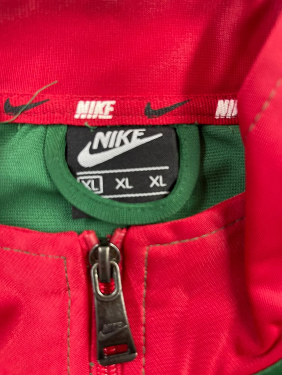 NIKE ΖΑΚΕΤΑ ΦΟΥΤΕΡ VINTAGE STYLE NIKE AIR ΠΡΑΣΙΝΟ/ΚΟΚΚΙΝΟ ΑΝΔΡΙΚΟ XL