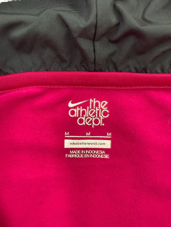 NIKE Ζακέτα Φούτερ Vintage The Athletic Dept. Λογότυπο Φούξια Γυναικείο M