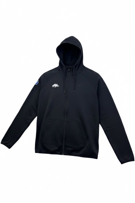NIKE FELPA ZIP CON CAPPUCCIO SPORTSWEAR NERA UOMO PRE OWNED L
