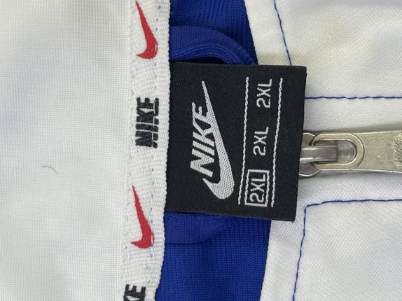 NIKE ΖΑΚΕΤΑ TRACK ATHLETIC ΜΠΛΕ ΛΕΥΚΟ ΑΝΤΡΙΚΟ PRE OWNED 2XL